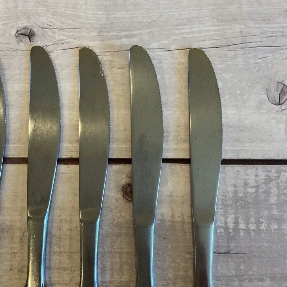 Stanley Roberts SRB91 Stainless Steel Flatware Dinner Knives Set Of 6 Korea
